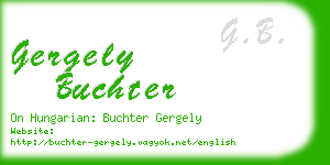 gergely buchter business card